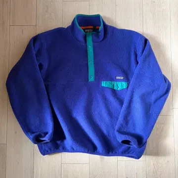90년대 초기 Patagonia 신틸라 스냅t 블루 xxl USA 제조