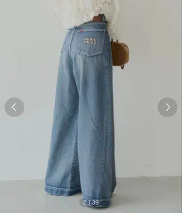 Chico 루즈 와이드 데님 데님