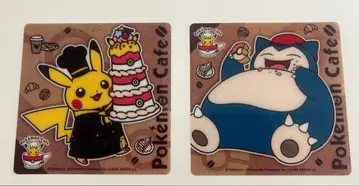 피카츄 카비곤 [ 2장 세트 ] 포켓몬 카페 코스터