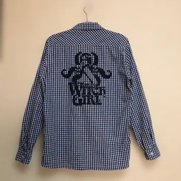 히스테릭 WITCH GIRL 체크 무늬 셔츠