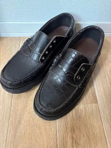 SEBAGO 비대칭 로퍼 다크 브라운 41 사이즈