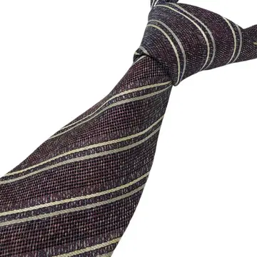 A LOOK 에일룩 스트라이프 브라운 넥타이