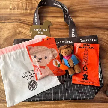 타리즈 2026 HAPPY BAG 토트백 TULLY'S 파우치