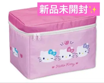 ( 미개봉 새상품 ) 헬로키티 덮개 포함 수납 BOX 핑크
