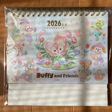 상하이 디즈니 2026년 더피 프렌즈 탁상 달력