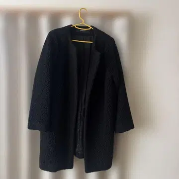 JOURNAL STANDARD 보아 롱 코트 블랙