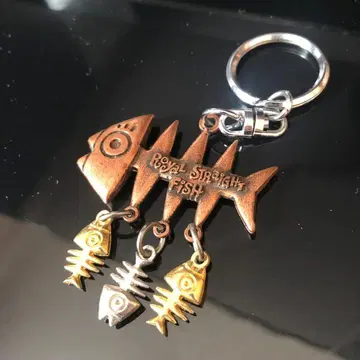 FISH 키링 물고기 키링 물고기 모양 키링 레트로 헤이세이 골동품