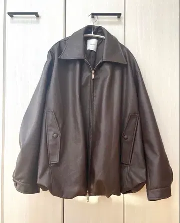 CLANE FAKE LEATHER BALLOONJACKET size1