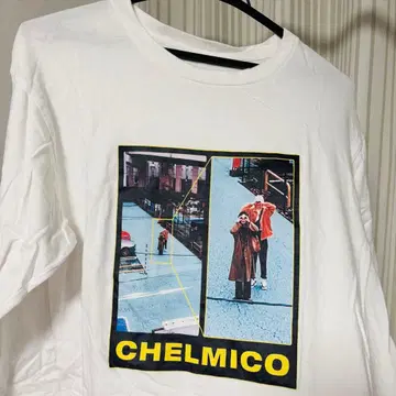 Chelmico 언제나 보고 있어 롱 티셔츠 그레이 L 사이즈