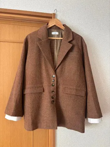 [ MIRROR STOKE ] 체크 울 테일러드 자켓