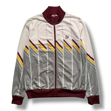 F1194 [ 즉시 구매 OK ] PUMA 트랙 자켓 S 화이트.보르도