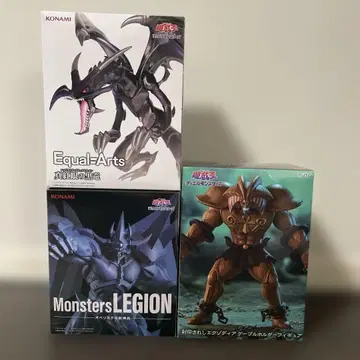 유희왕 엑조디아 레드아이즈블랙드래곤 오벨리스크 피규어