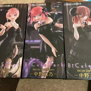5등분의 신부 피규어 BiCute Dark Figure 3개 세트