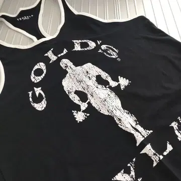 GOLD'S GYM [ 새상품 ] 탱크탑 YLA L 블랙 화이트