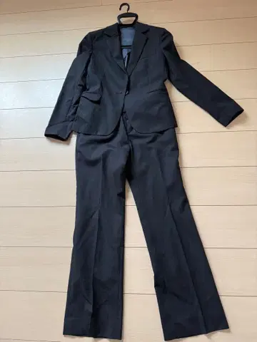 블랙 스트라이프 비즈니스 팬츠 수트