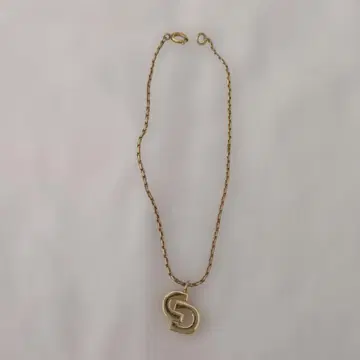 골드 체인 S&D 로고 펜던트 팔찌