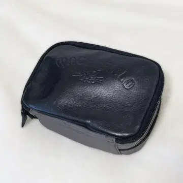 와치필드 고양이 다얀 다얀 파우치 블랙 가죽