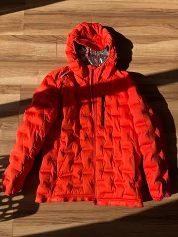 FieldCore 후드 부착 다운 자켓 3L 오렌지