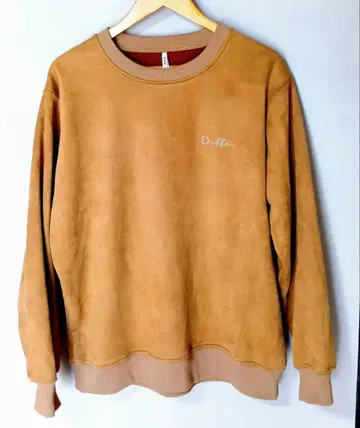 DUFFER 스웨이드 터치 속기모 로고 트레이닝복 L 사이즈