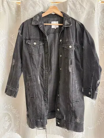 ZARA 블랙 데님 자켓