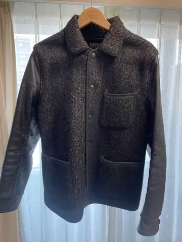 COOTIE 울 가죽 자켓 베스트 세트