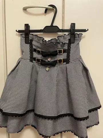 LIZLISA 2단 리본 벨트 치마바지