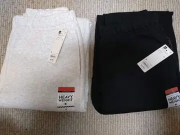 GU 헤비웨이트 맨투맨 와이드 이지 팬츠 택 포함 새상품