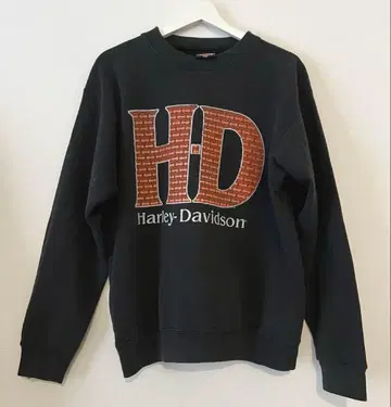 할리데이비슨 블랙 맨투맨