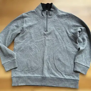 LACOSTE 하프 지퍼 니트 남성용 M 사이즈