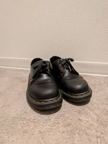 블랙 가죽 신발
