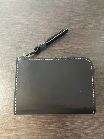 블랙 소가죽 지갑 남성용 여성용