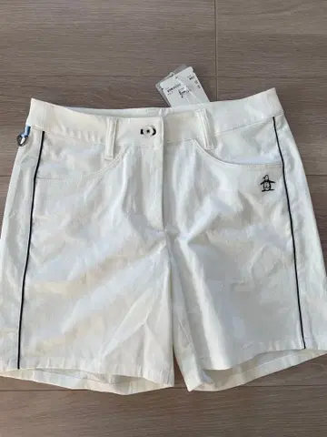 맨싱 택 포함 새상품 화이트 팬츠 자수