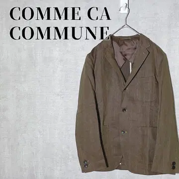 꼼사커뮨 헤링본 테일러드 자켓 Herdmans 린넨 혼방
