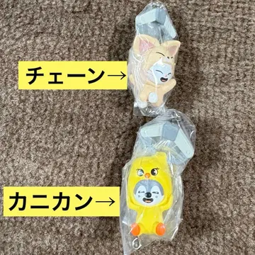 집어서 연결하는 마스코트 지니 레트 울프 찬 스키즈 가챠