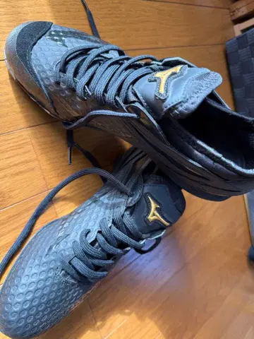 미즈노 미즈노 프로 스파이크 슈즈 블랙/골드