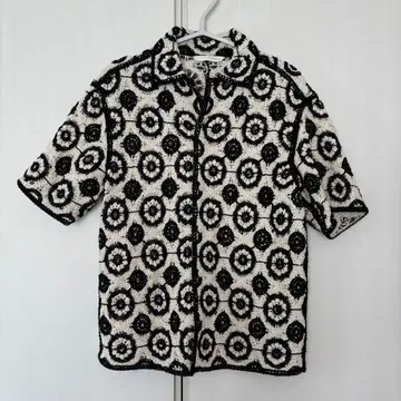 [ ZARA ] 텍스처 크로셰 셔츠