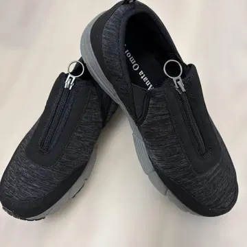 블랙 그레이 지퍼 간호화 26.5cm