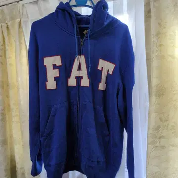 Fat 파랑 집업 후드티