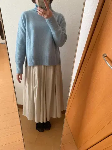 TICCA 하이넥 스웨터 긴팔 울