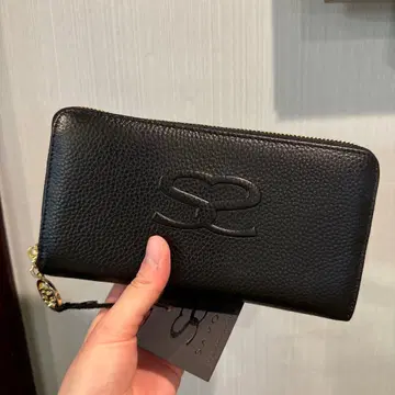 [SAVOY] 미사용 새상품/블랙 x 핑크 장지갑