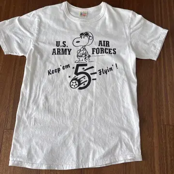 BUZZ RICKSON'S 스누피 T셔츠 S