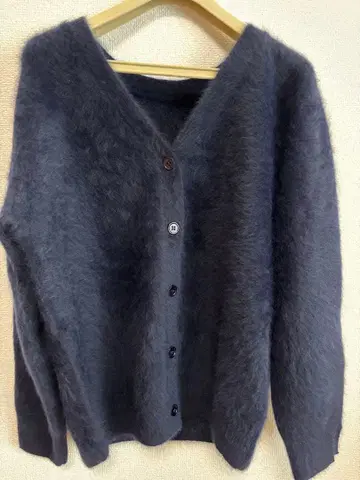 SHENERY 시너리 캐시미어 울 다크 네이비 가디건 사이즈 F