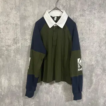 H&M 에이치앤엠 KODAK 콜라보 코튼 피케 셔츠 XS 사이즈