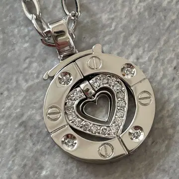 [ 미사용 새상품 ] 천국의 계단 페어 목걸이 실버 silver