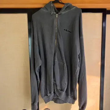 그레이 풀 집업 후드티