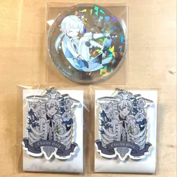 흑집사 Black Label 아크릴 키링 보석 코스터 그레이