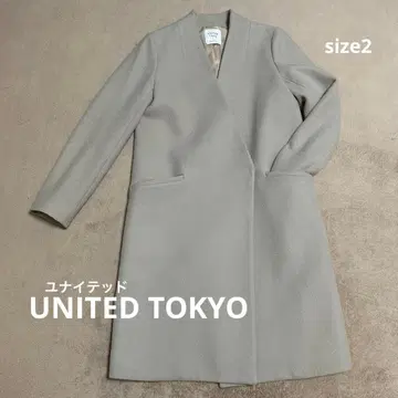 [ UNITED TOKYO ] 유나이티드 도쿄 V넥 노카라 코트