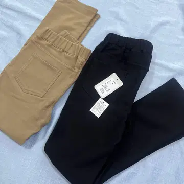 안쪽 플리스 스키니 팬츠 2장 세트 속기모 팬츠 L 사이즈