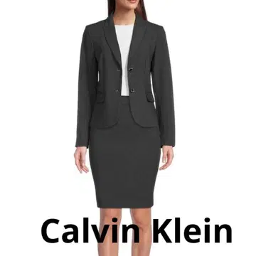 새상품급 Calvin Klein 싱글 수트 셋업 6 블랙