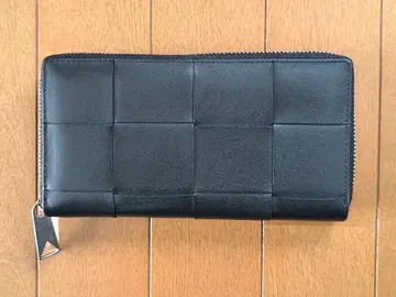 가죽 꼬임 라운드 지퍼 지갑